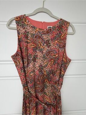 Anne Klein Coral Paisley Midi Dress